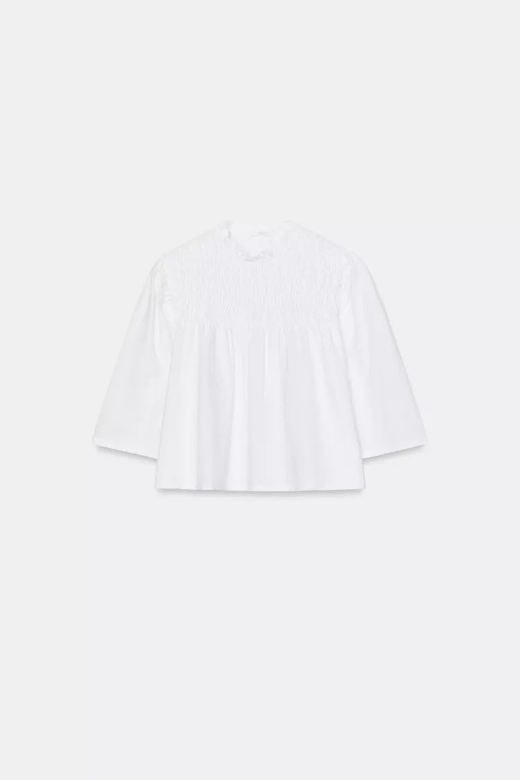 [B7] SMOCKED TOP