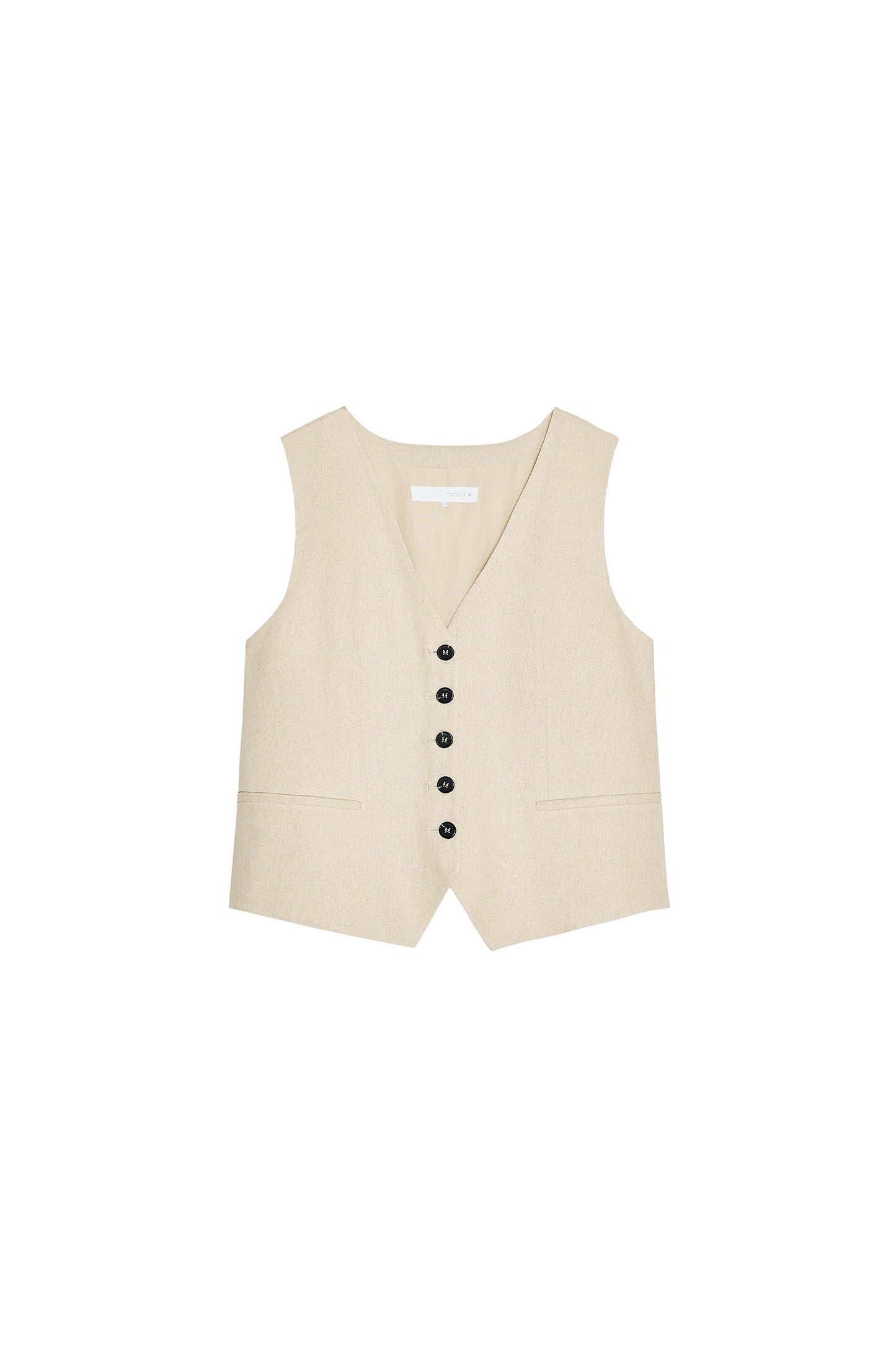 LINEN TAILORED WAISTCOAT