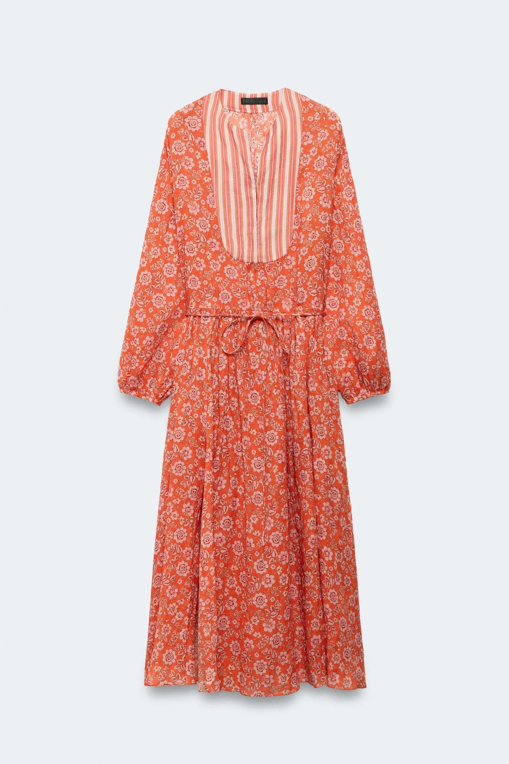 LIMITED EDITION RAMIE FLORAL KAFTAN DRESS & BUCKET HAT