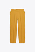 ZARA HIGH-WAISTED STRAIGHT FIT PANTS