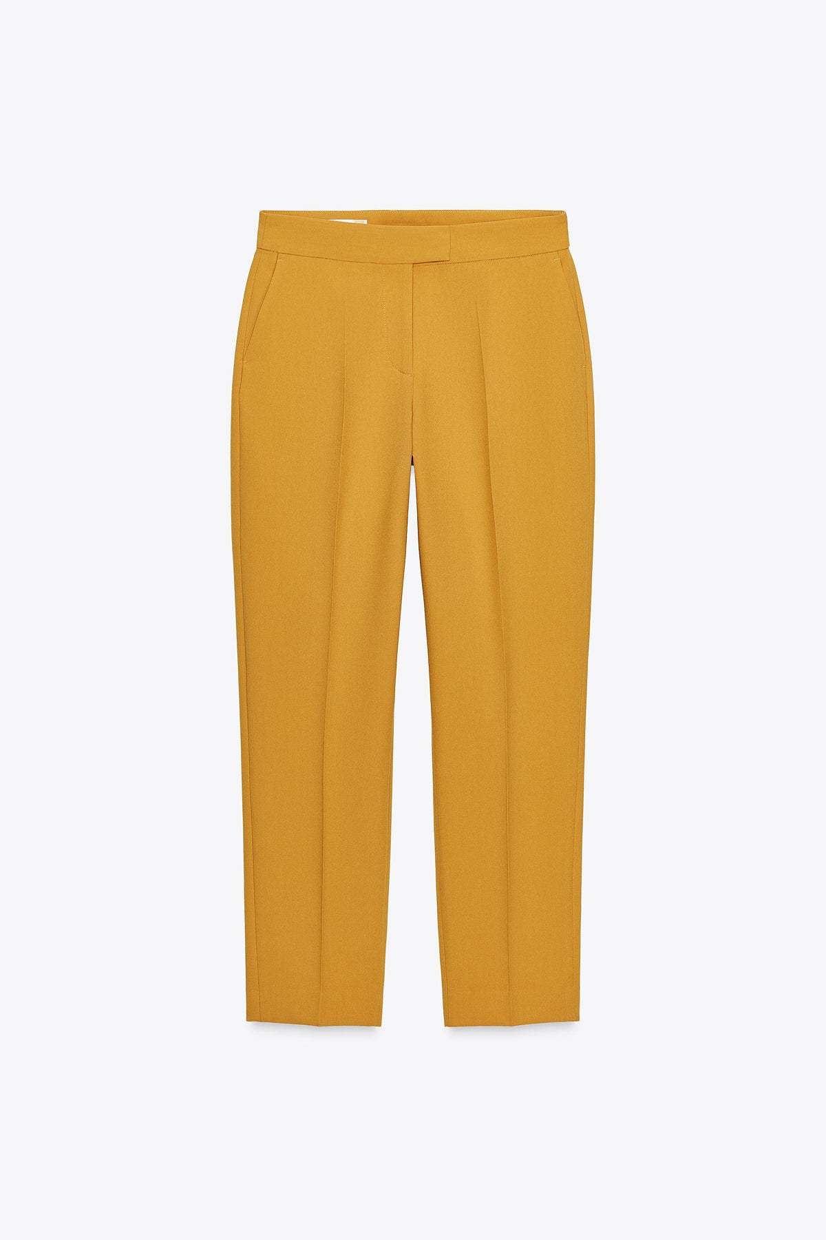 ZARA HIGH-WAISTED STRAIGHT FIT PANTS