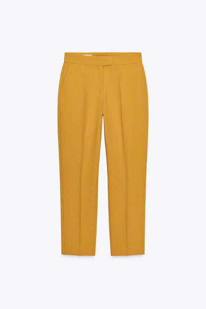 Zara High-Waisted Straight Fit Pants