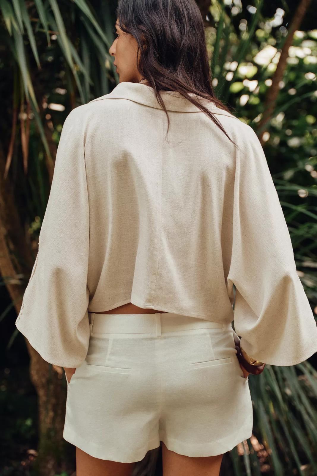 Chemise nœud combiné crochet