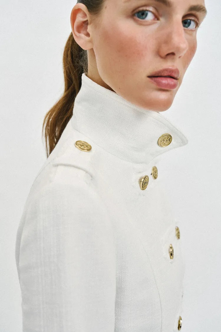 GOLD BUTTON DOUBLE-BREASTED JACKET