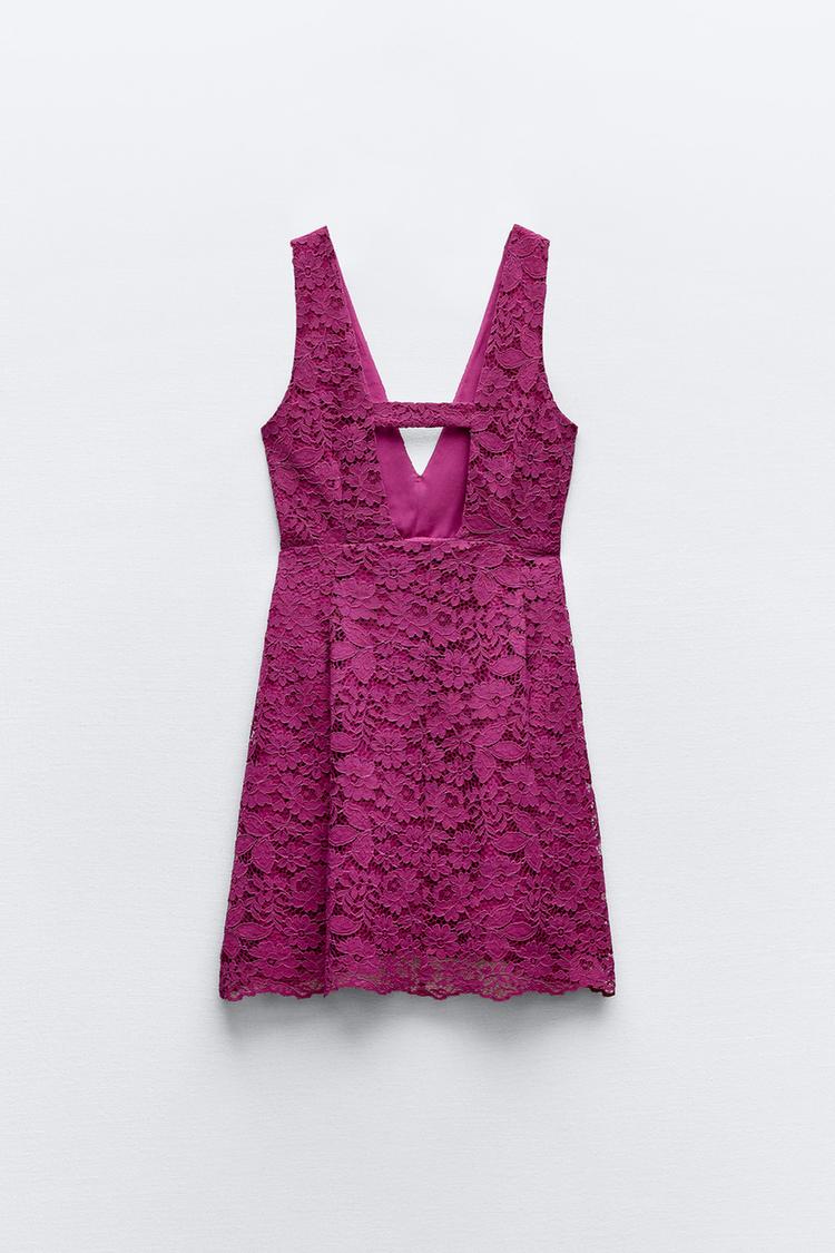 [A6] SHORT LACE DRESS