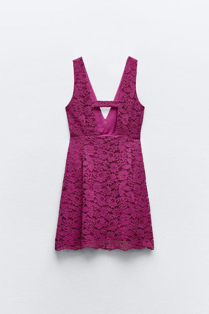 [A6] Short Lace Dress