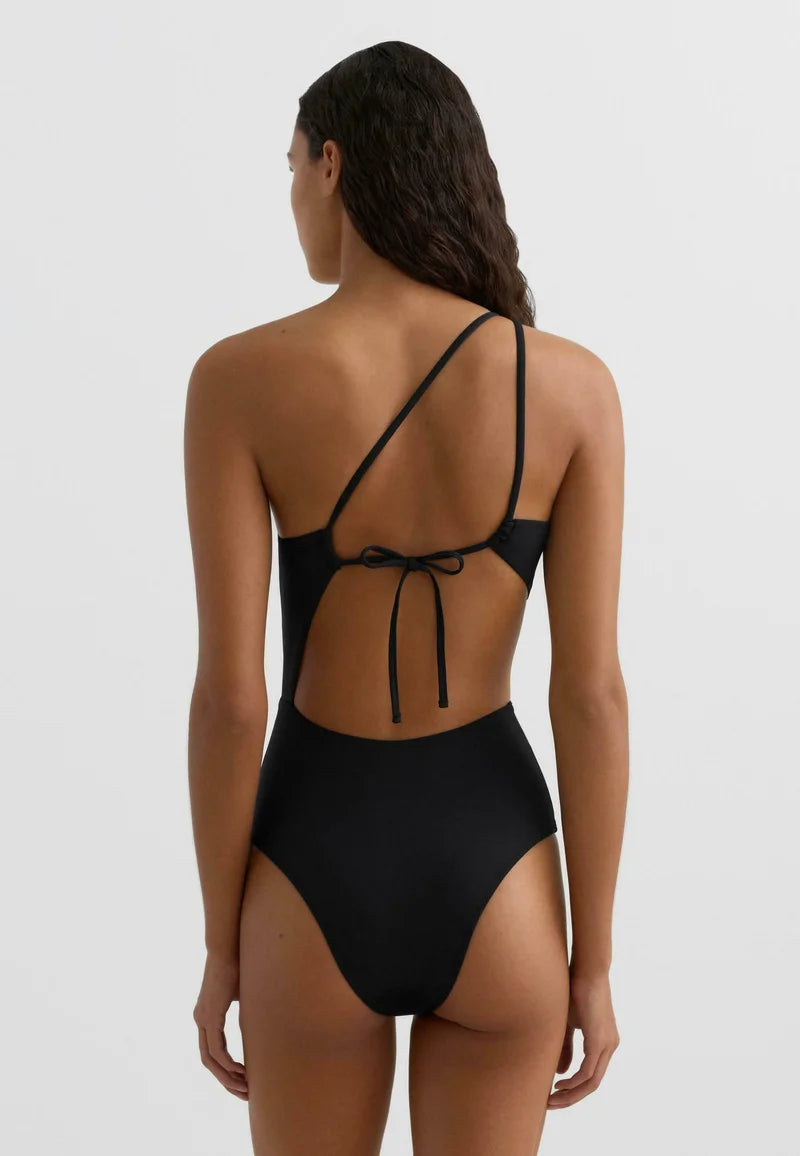 ASYMMETRIC TIE-DETAIL TRIKINI – ELEGANT CUT