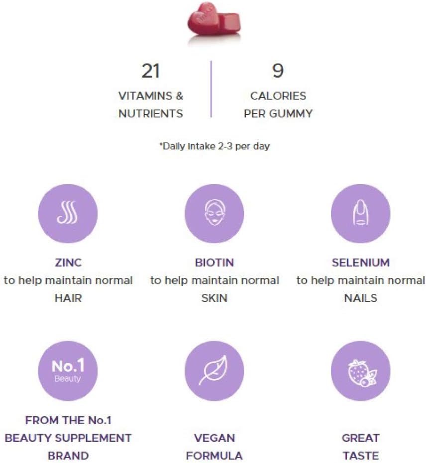 Perfectil Hair Crush Vegan Vitamin Gummies