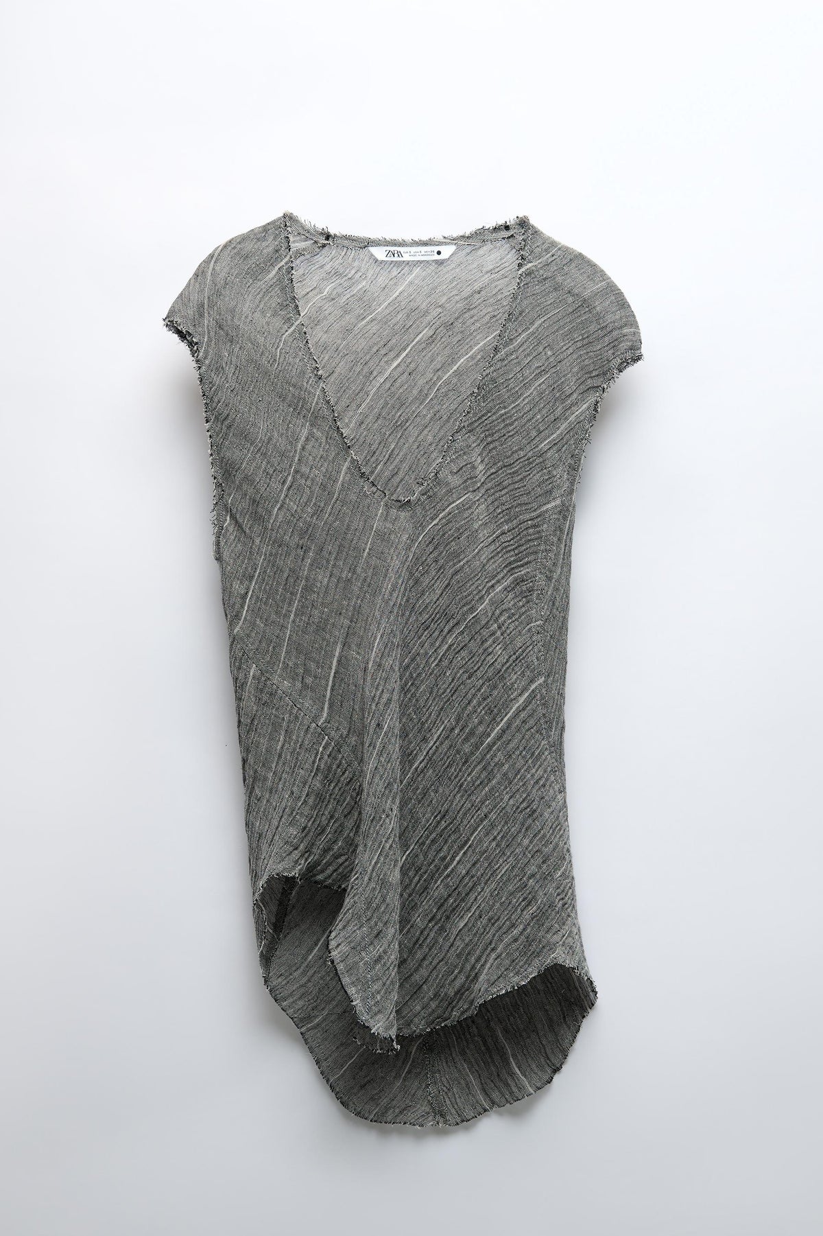 [E5] ASYMMETRICAL TEXTURED KNIT TOP