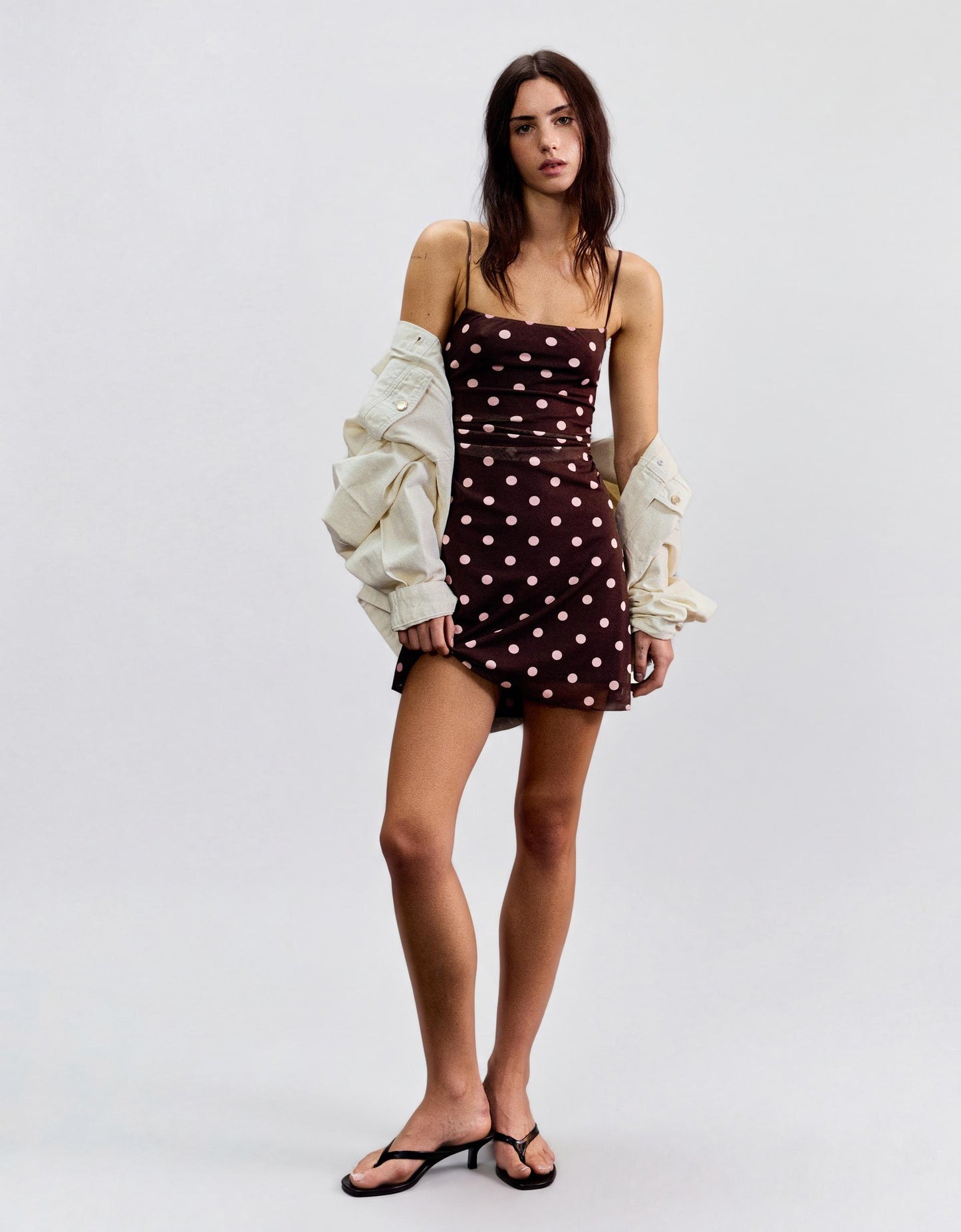 MINI DRESS WITH TULLE STRAPS