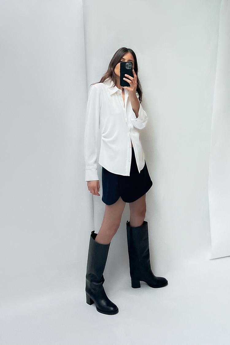 [A3] CREPE SHIRT