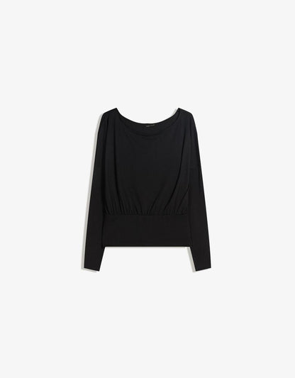 OFF-SHOULDER LONG SLEEVE TOP