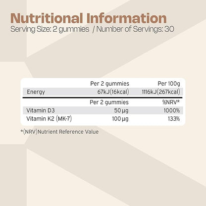 NUTRIBURST - VITAMIN D3 + K2