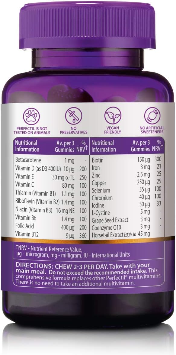 Perfectil Hair Crush Vegan Vitamin Gummies