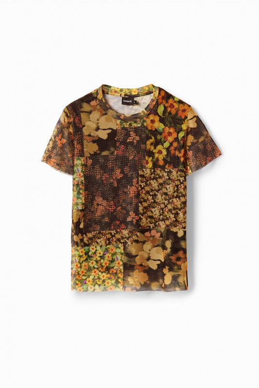 PATCHWORK TULLE T-SHIRT
