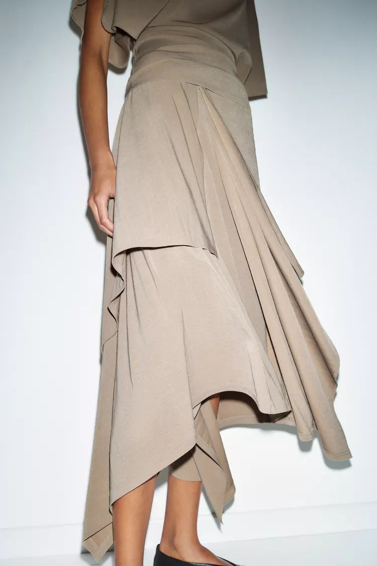 JUPE ASYMÉTRIQUE FLUIDE