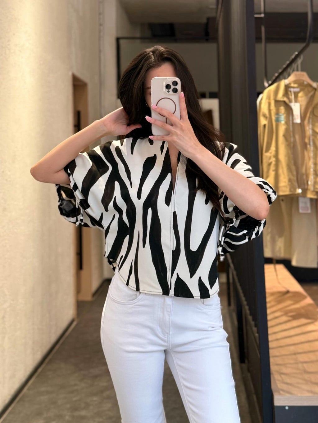 ZARA PRINTED TOP
