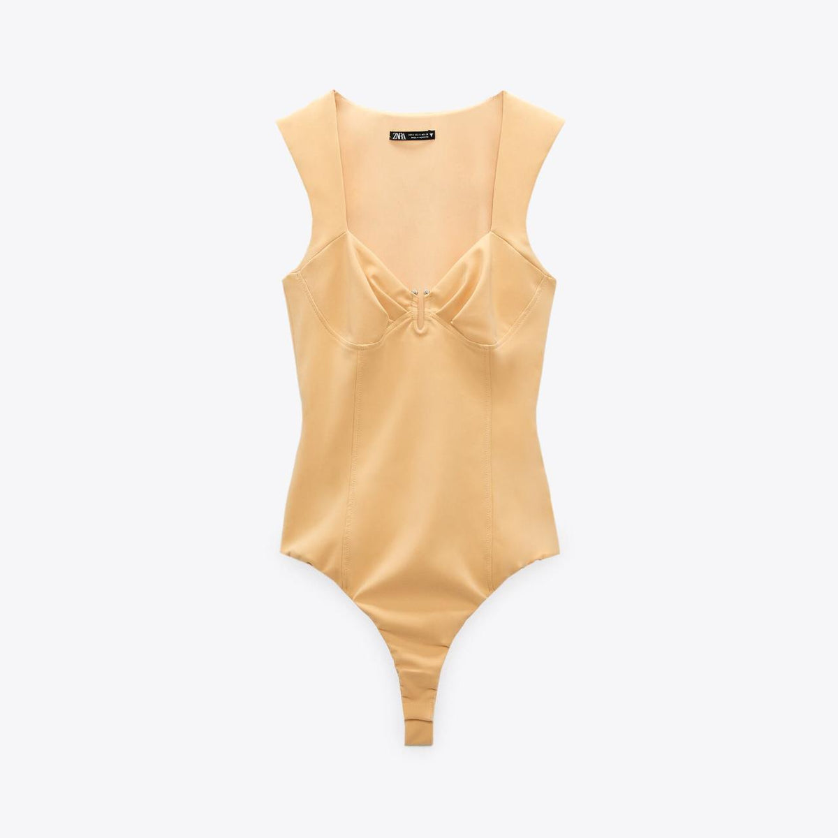 ZARA METAL YELLOW BODYSUIT