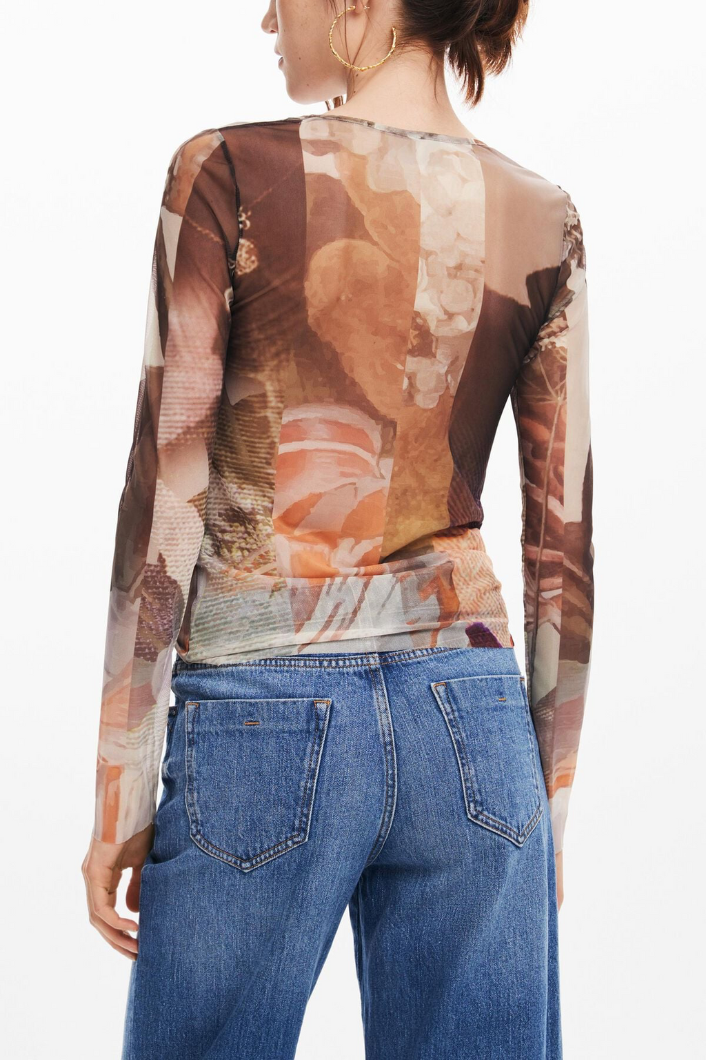 [E3] FLORAL PRINT T-SHIRT