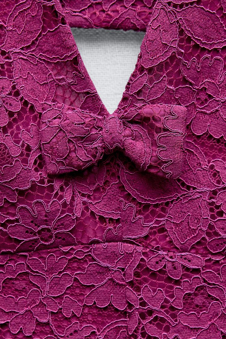 [A6] SHORT LACE DRESS