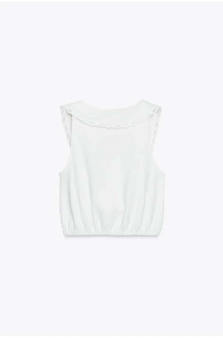 [C6] STRUCTURED V-NECK TOP