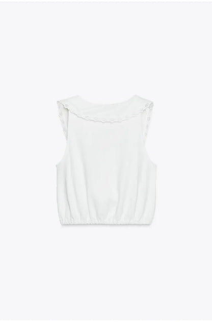 STRUCTURED V-NECK TOP