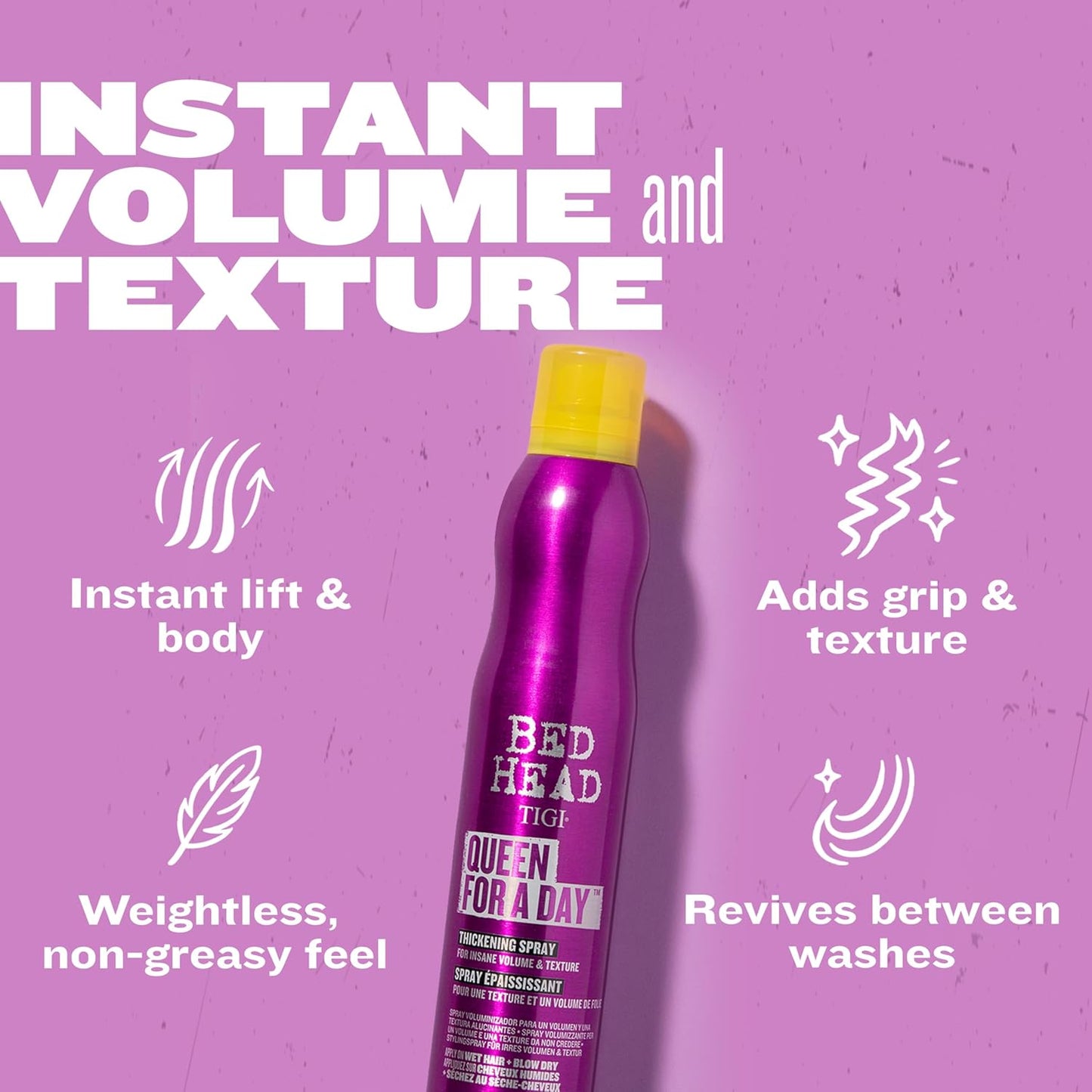 QUEEN FOR A DAY – SPRAY VOLUMISANT CHEVEUX FINS – EFFET ÉPAISSISSANT – 311 ML