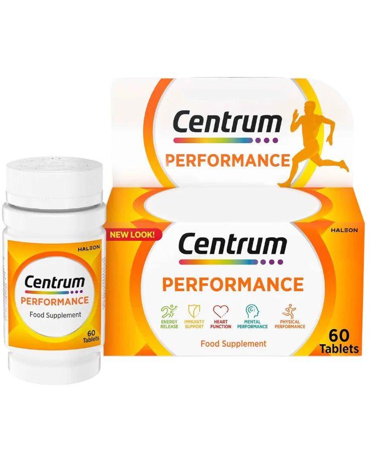 CENTRUM PERFORMANCE MULTIVITAMINES & MINÉRAUX – ÉNERGIE & CONCENTRATION – 60 COMPRIMÉS