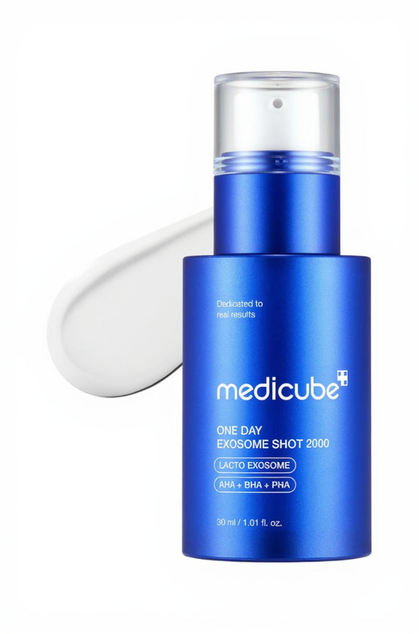 MEDICUBE ZERO EXOSOME SHOT 2000 – SÉRUM BOOSTER PEAU – EXOSOMES, AHA BHA PHA – TEXTURE & PORES – 30 ML