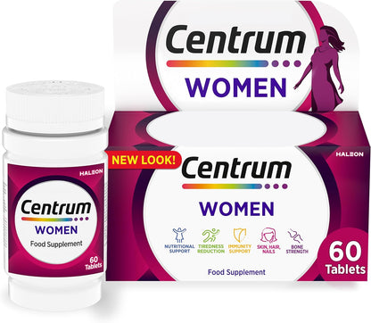 CENTRUM WOMEN MULTIVITAMINES & MINÉRAUX – 23 NUTRIMENTS ESSENTIELS – 60 COMPRIMÉS