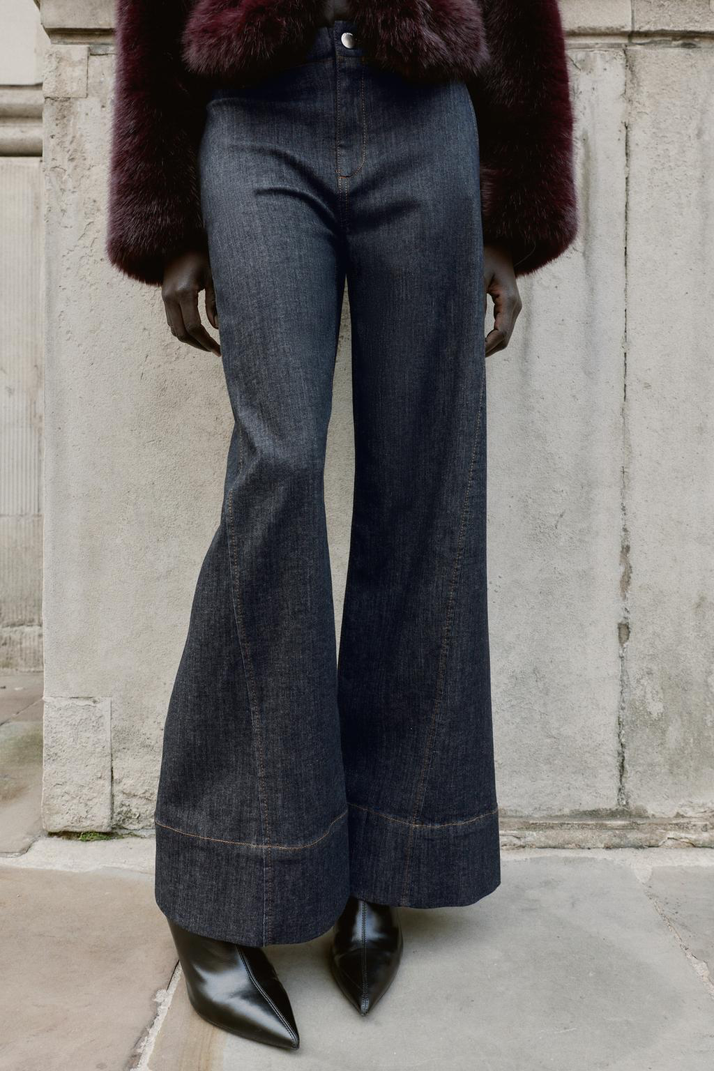 HIGH WAISTED WIDE LEG GLUID TROUSERS
