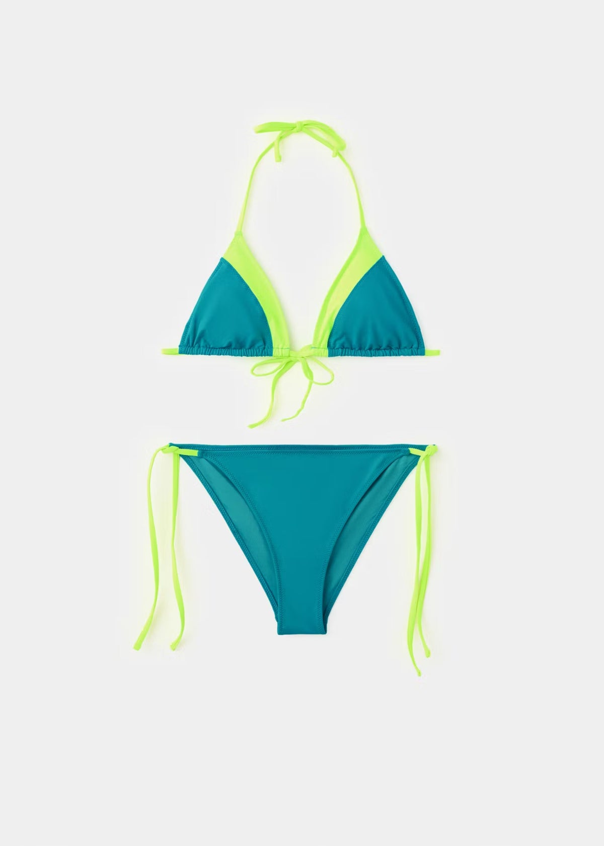 Two-Tone Medium-Rise Bikini Set, view 4 of 5