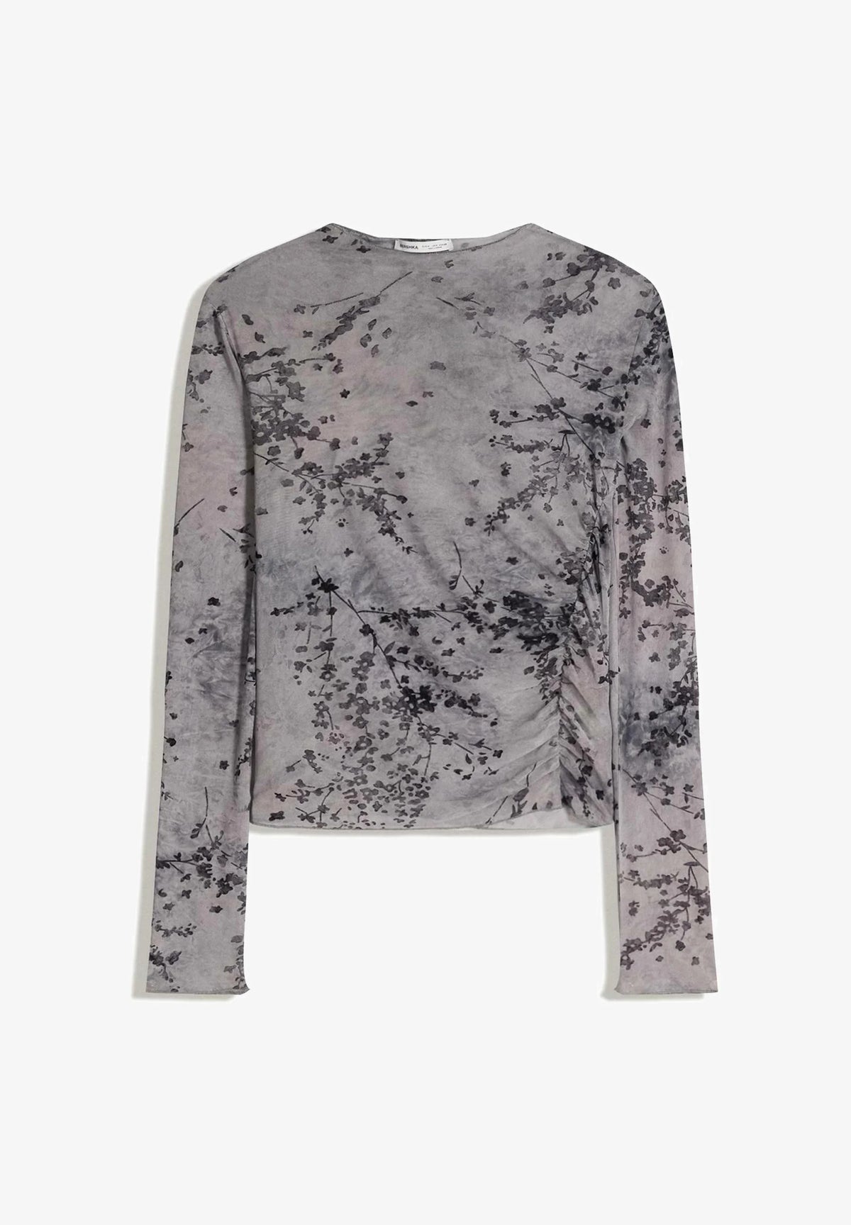 [C1] RUCHED LONG SLEEVE
