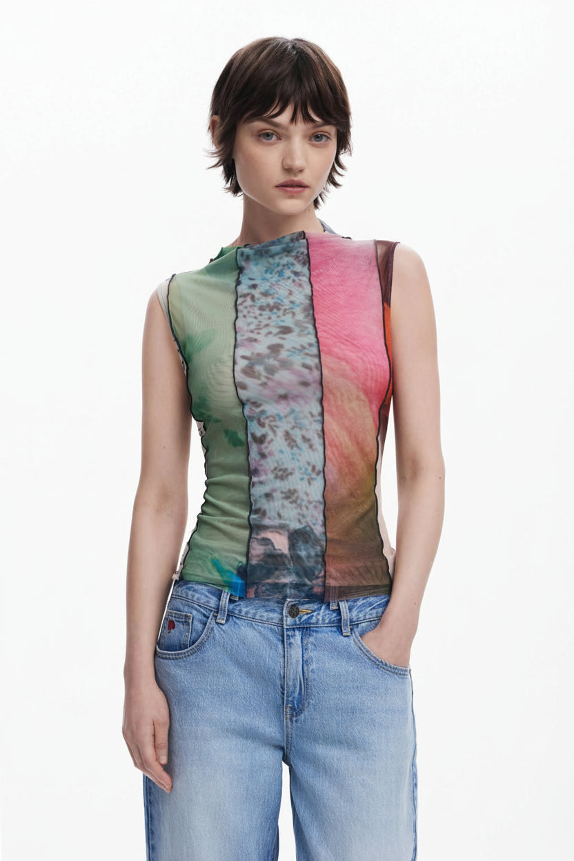 [C1] ARTY PRINT T-SHIRT