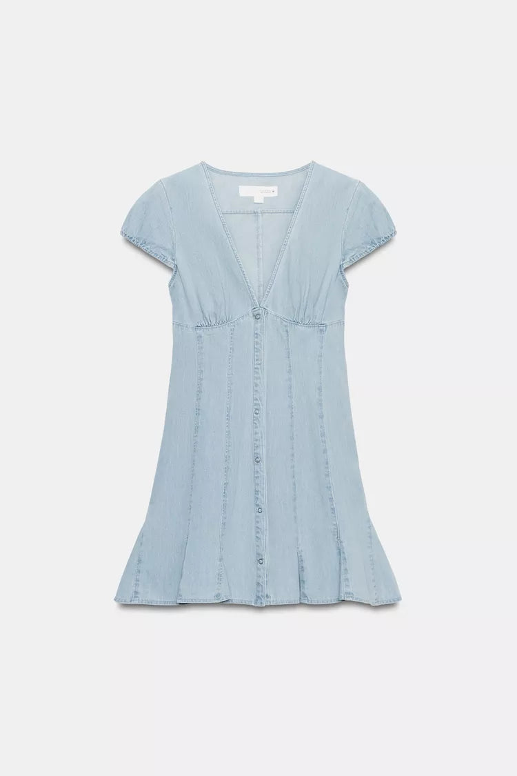 TRF DENIM MINI DRESS