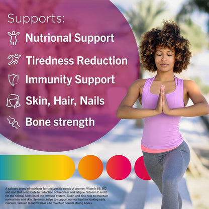 CENTRUM WOMEN MULTIVITAMINES & MINÉRAUX – 23 NUTRIMENTS ESSENTIELS – 60 COMPRIMÉS