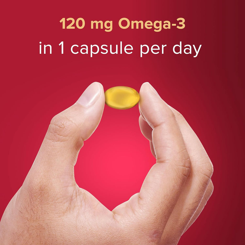 SEVEN SEAS COD LIVER OIL ONE-A-DAY OMEGA-3 FISH OIL AND VITAMIN D, 120 CAPSULES, 4 MONTHS SUPPLY