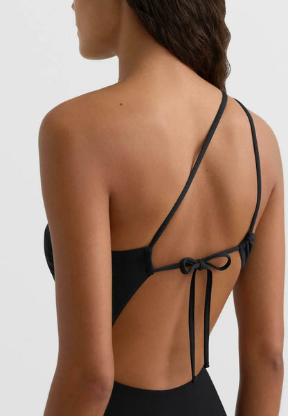 ASYMMETRIC TIE-DETAIL TRIKINI – ELEGANT CUT