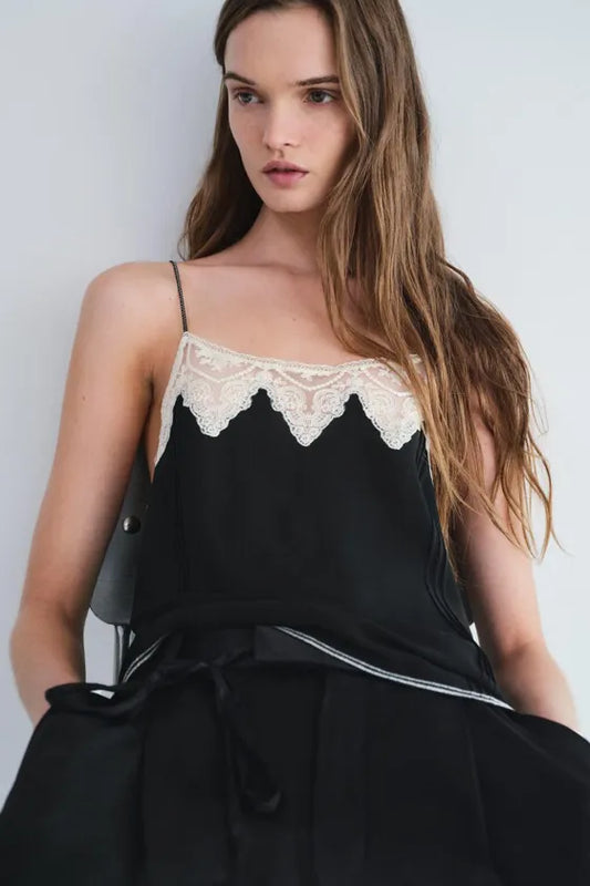 Top style lingerie avec dentelle — ZW COLLECTION