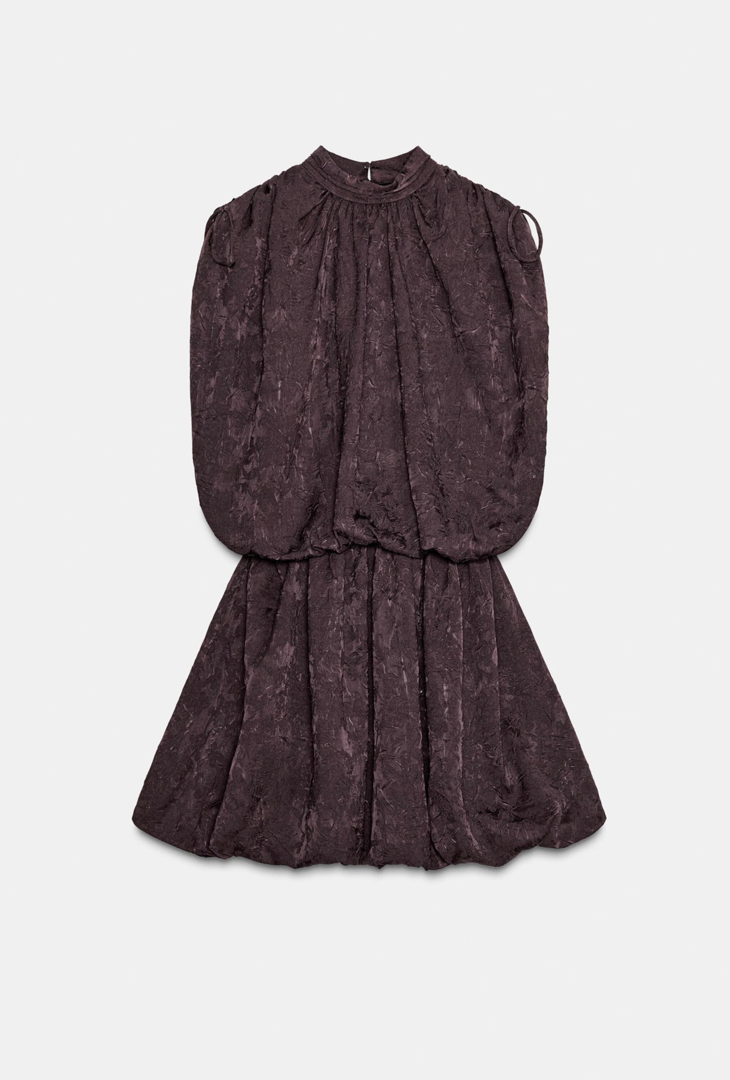Zara robe mini volume jacquard