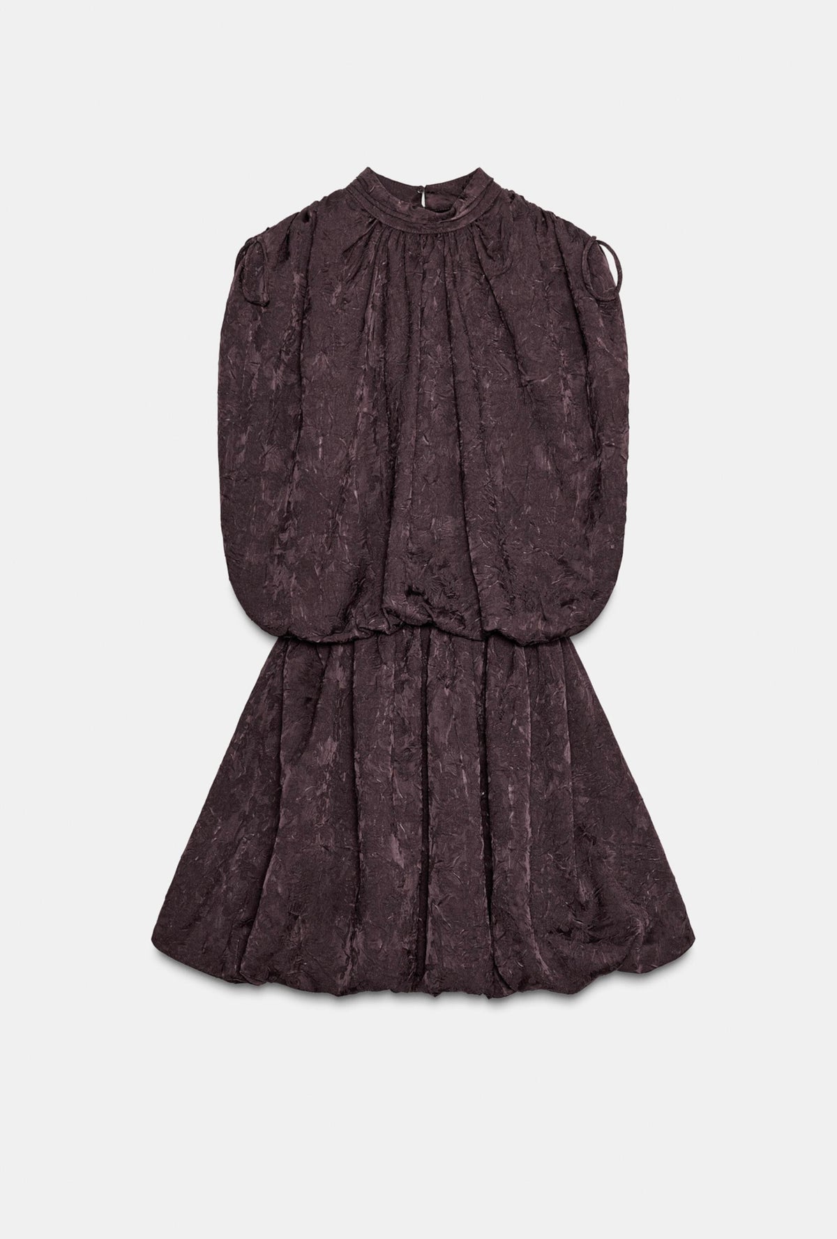 [B4] ZARA ROBE MINI VOLUME JACQUARD