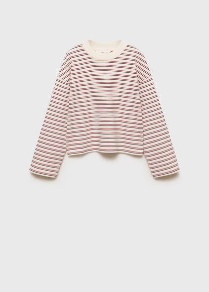 STRIPED PRINT T-SHIRT