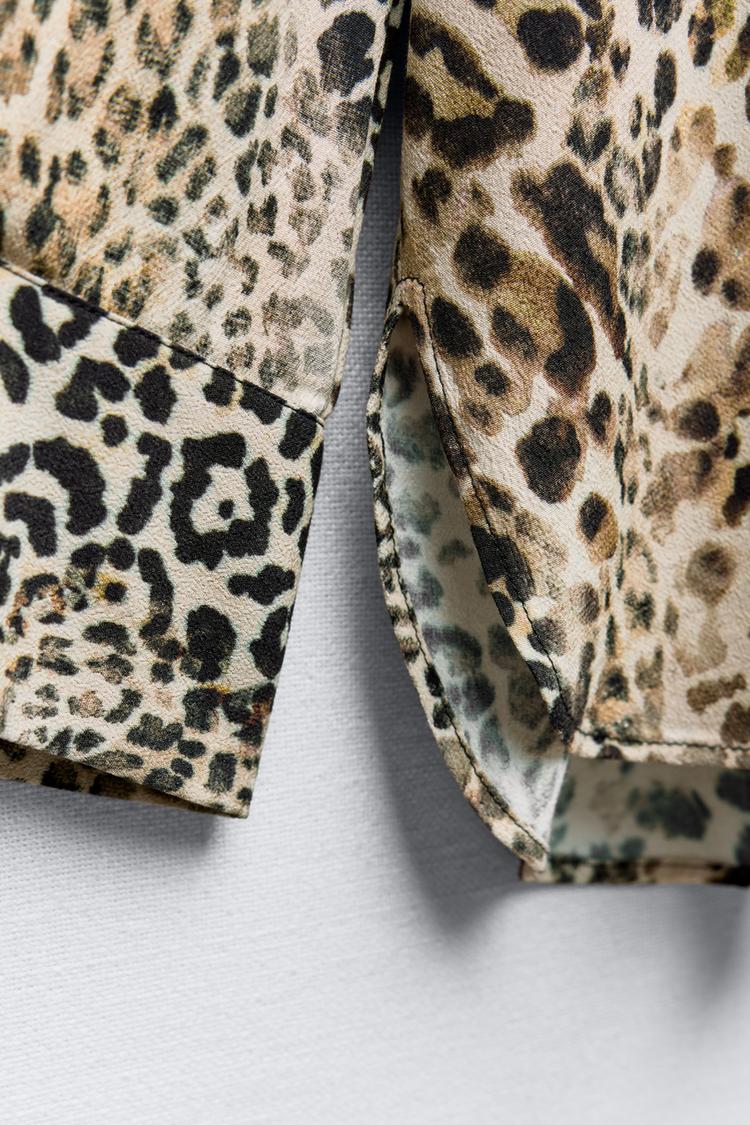 [A4] ANIMAL LEOPARD PRINT SHIRT