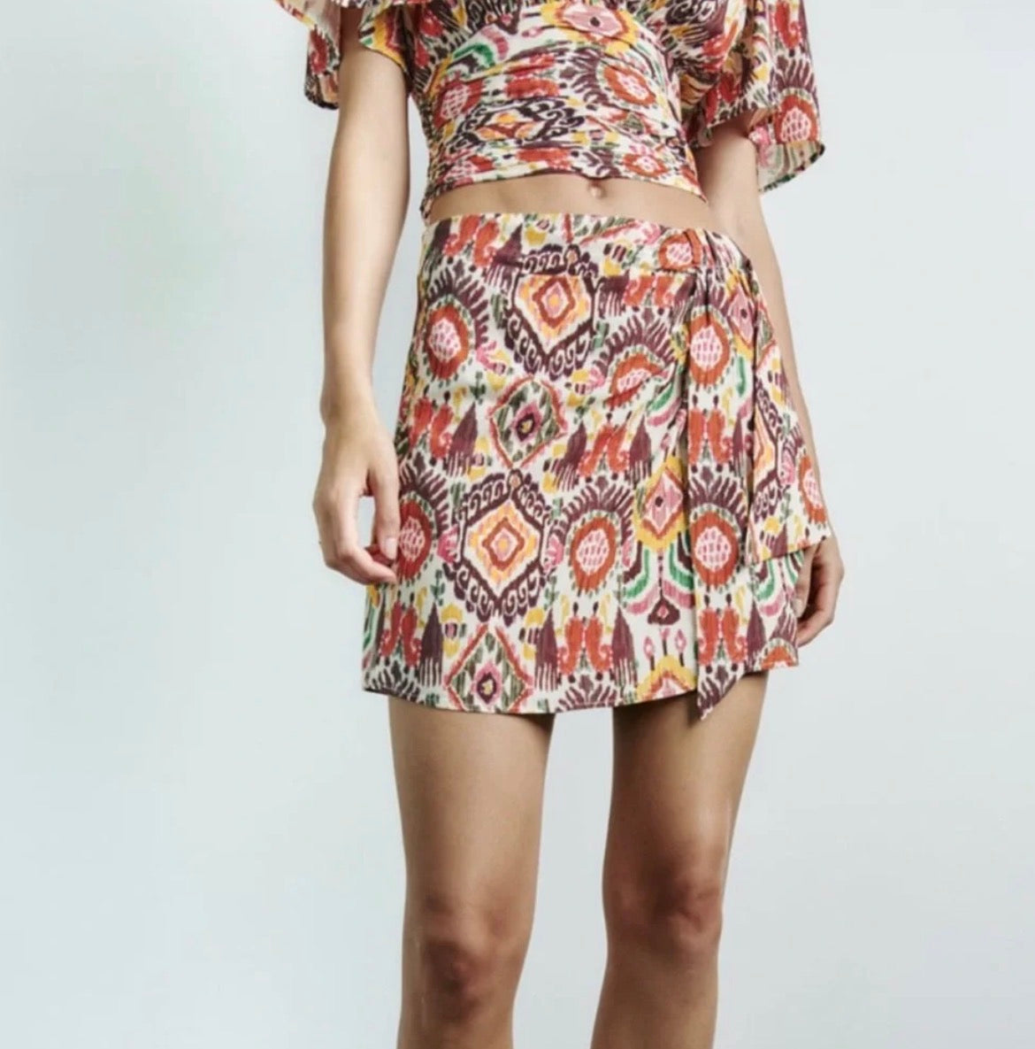 [A8] PRINTED SKORT