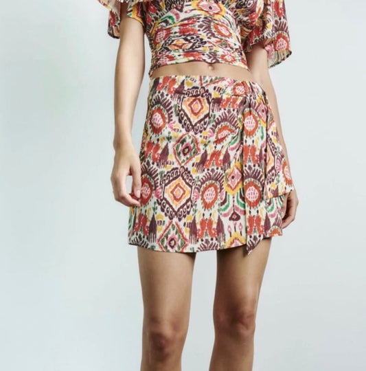 [A8] PRINTED SKORT