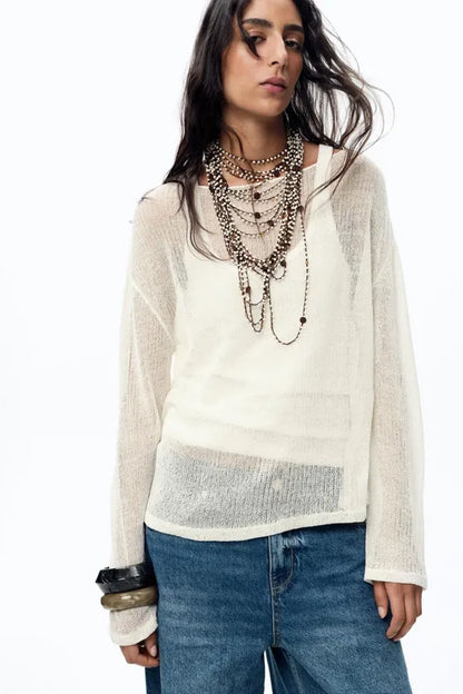 rustic-style sweater