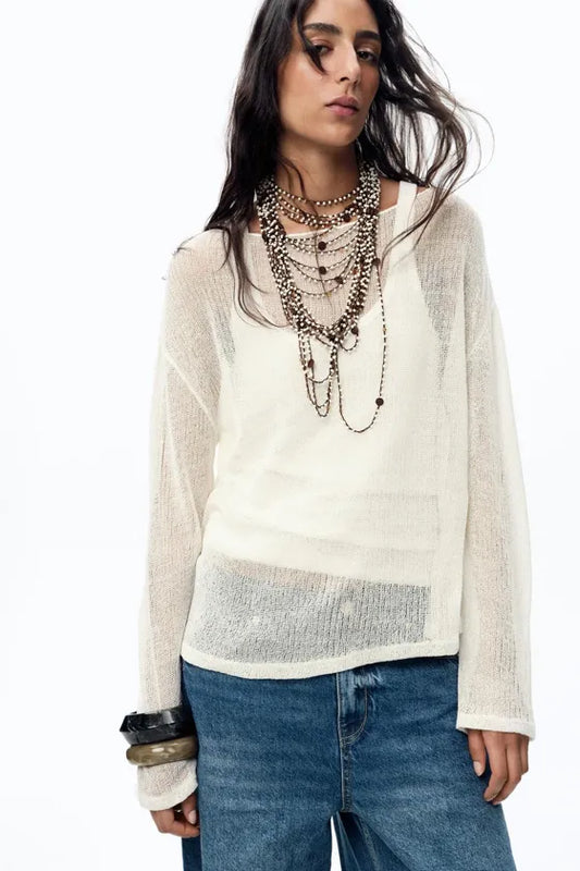 rustic-style sweater
