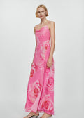 [B5] FLORAL DRESS WITH SLIT