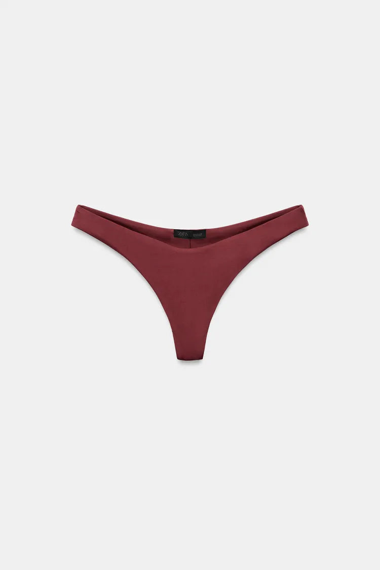 Ruched Chocolate Bikini Set, view 4 of 5