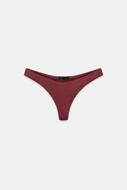 RUCHED CHOCOLATE BIKINI SET